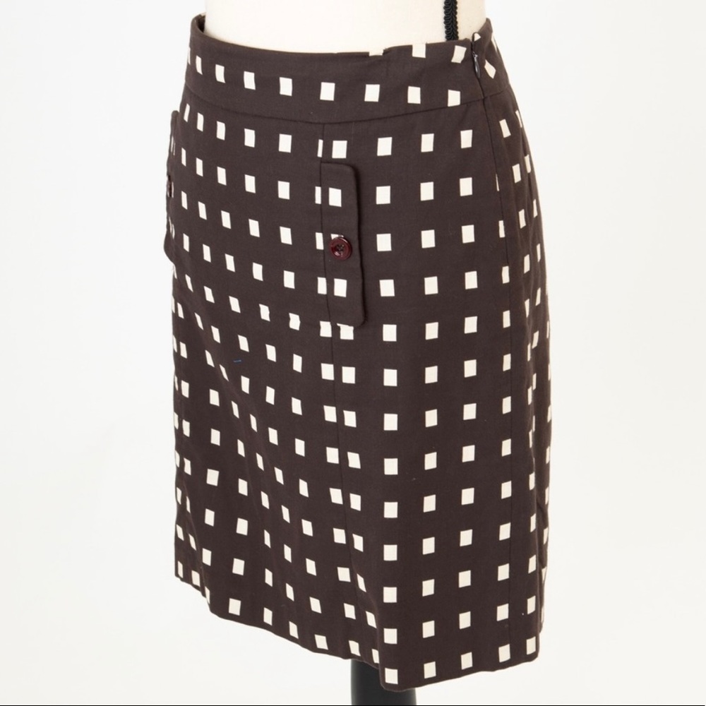 Ann Taylor Checkered Pattern Pencil Skirt Size 8